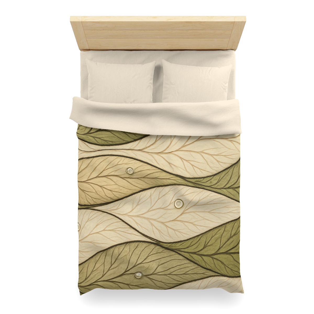 Leaf Vein Topography Waves trendy bedroom duvets