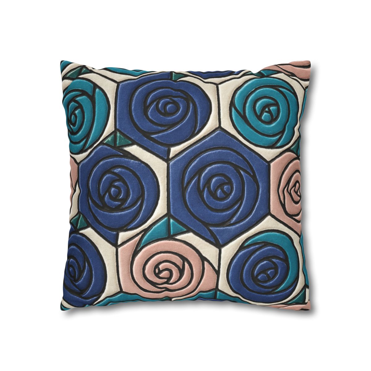Bud Spiral Mosaic Tiles stylish decorative pillowcases