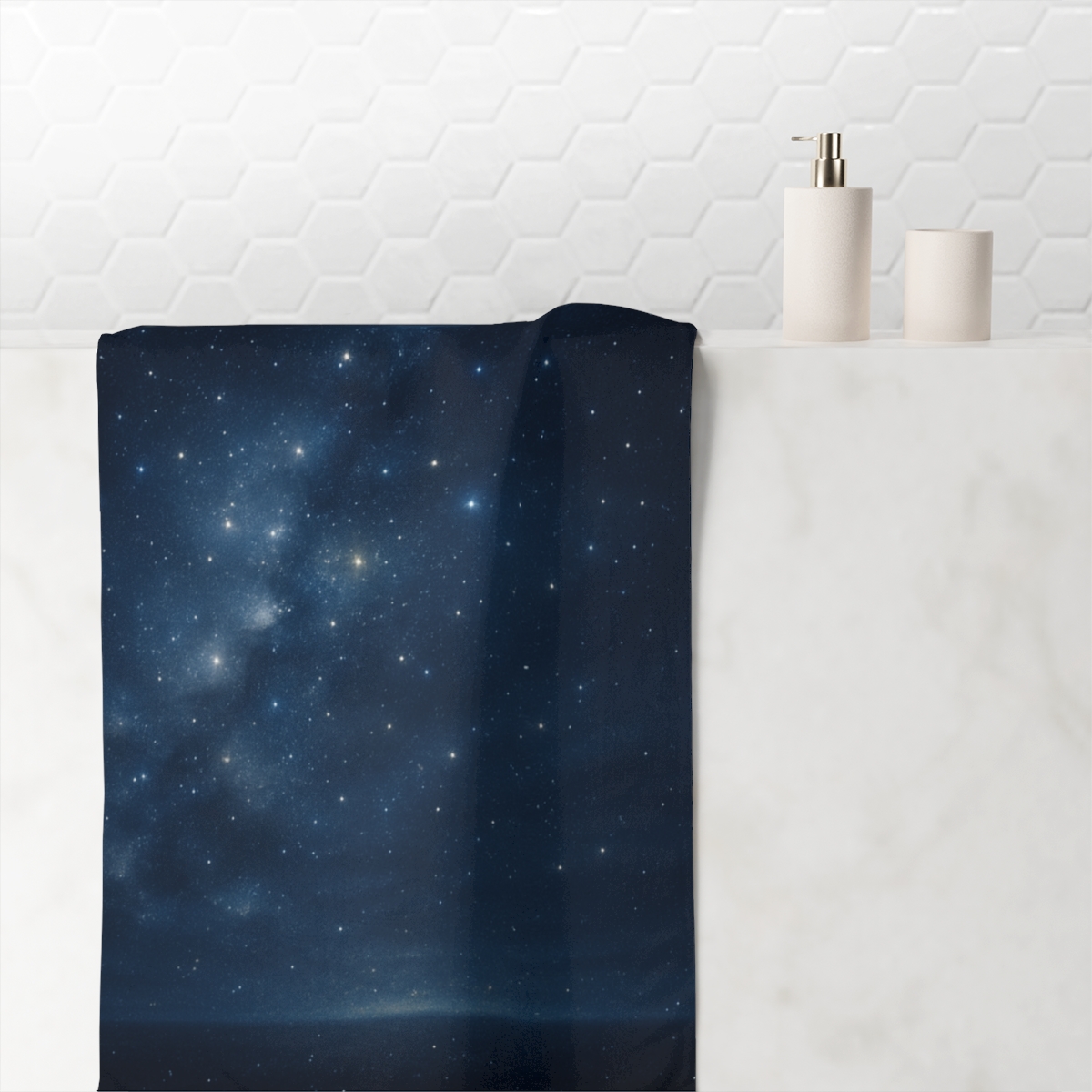 Radiant Star Field Panorama decorative home towels