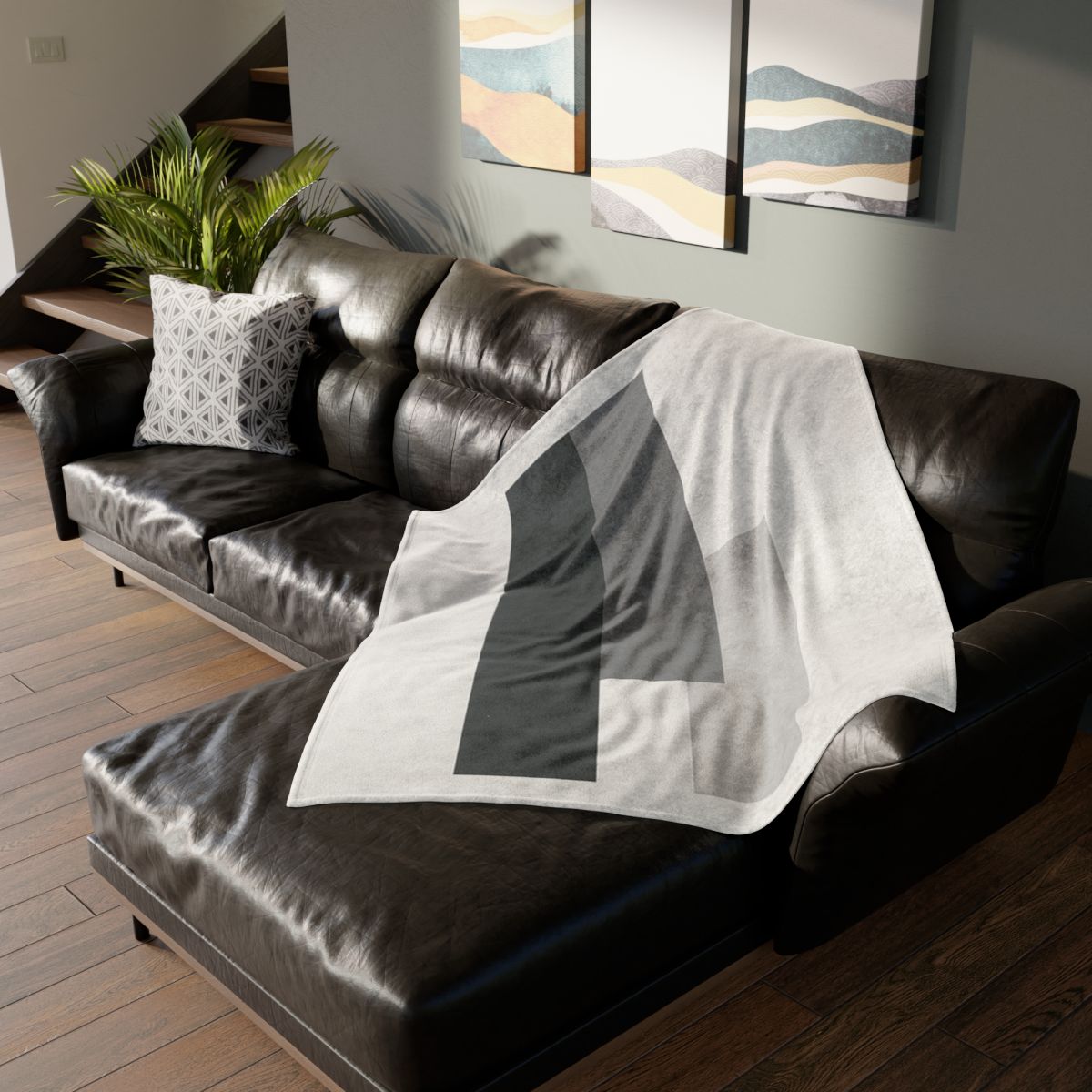 Quiet Bridge Of Three Bars designer printed blankets