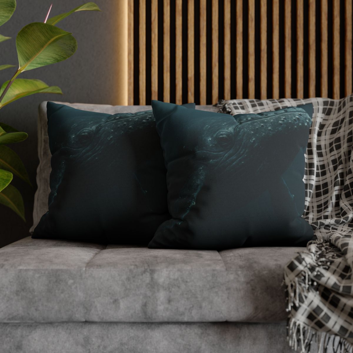 Deep Current Humpback Whale personalized pillow covers