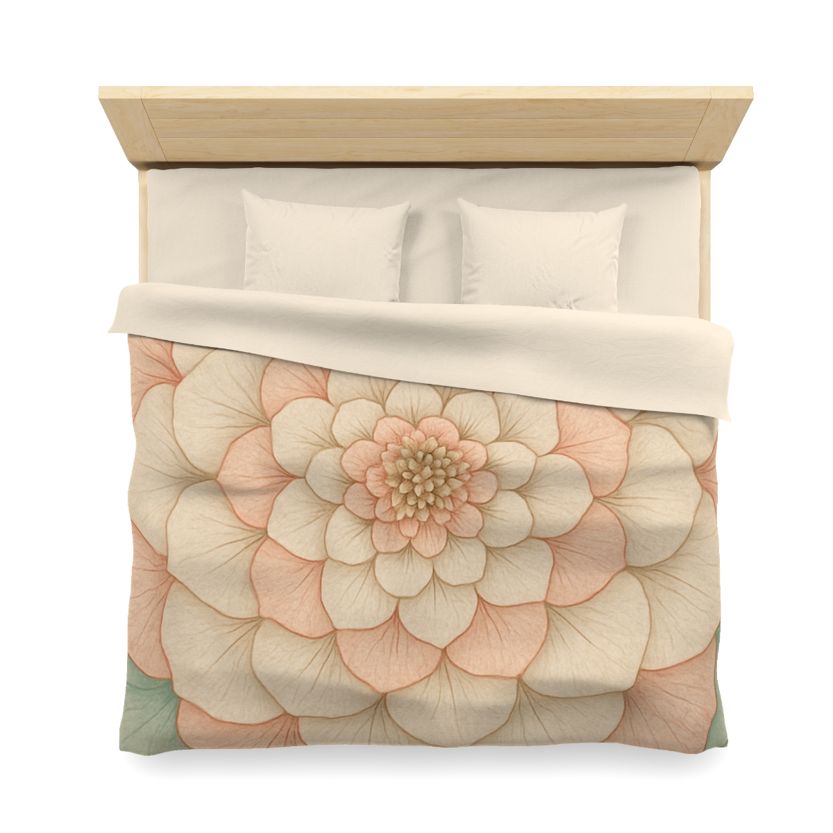 Petal Concentric Echoes designer printed duvets