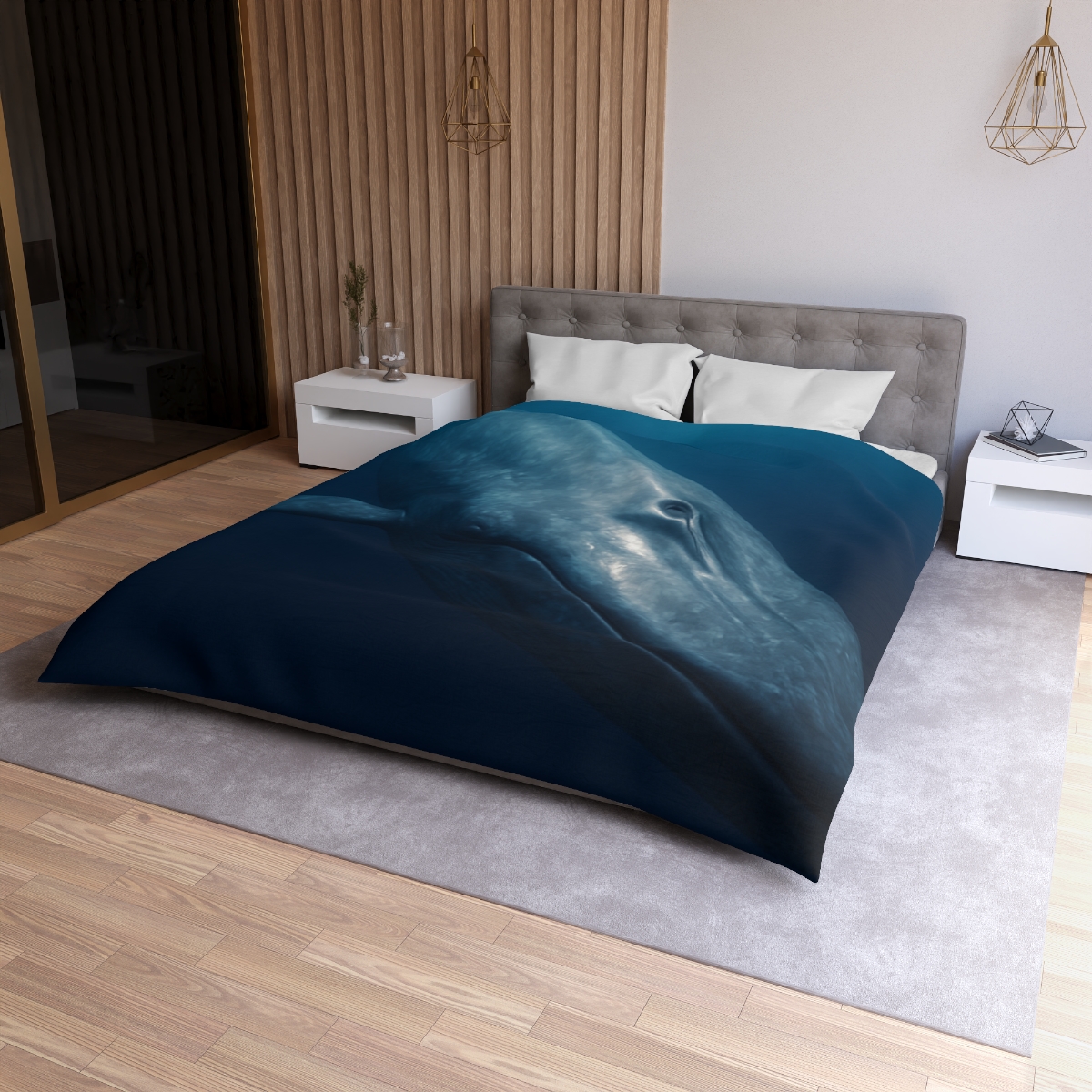 Ocean Song Blue Whale stylish duvet covers