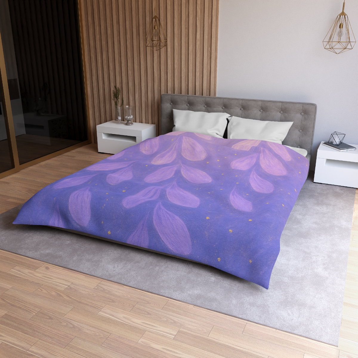 Petal Orbit Cascade unique patterned duvets