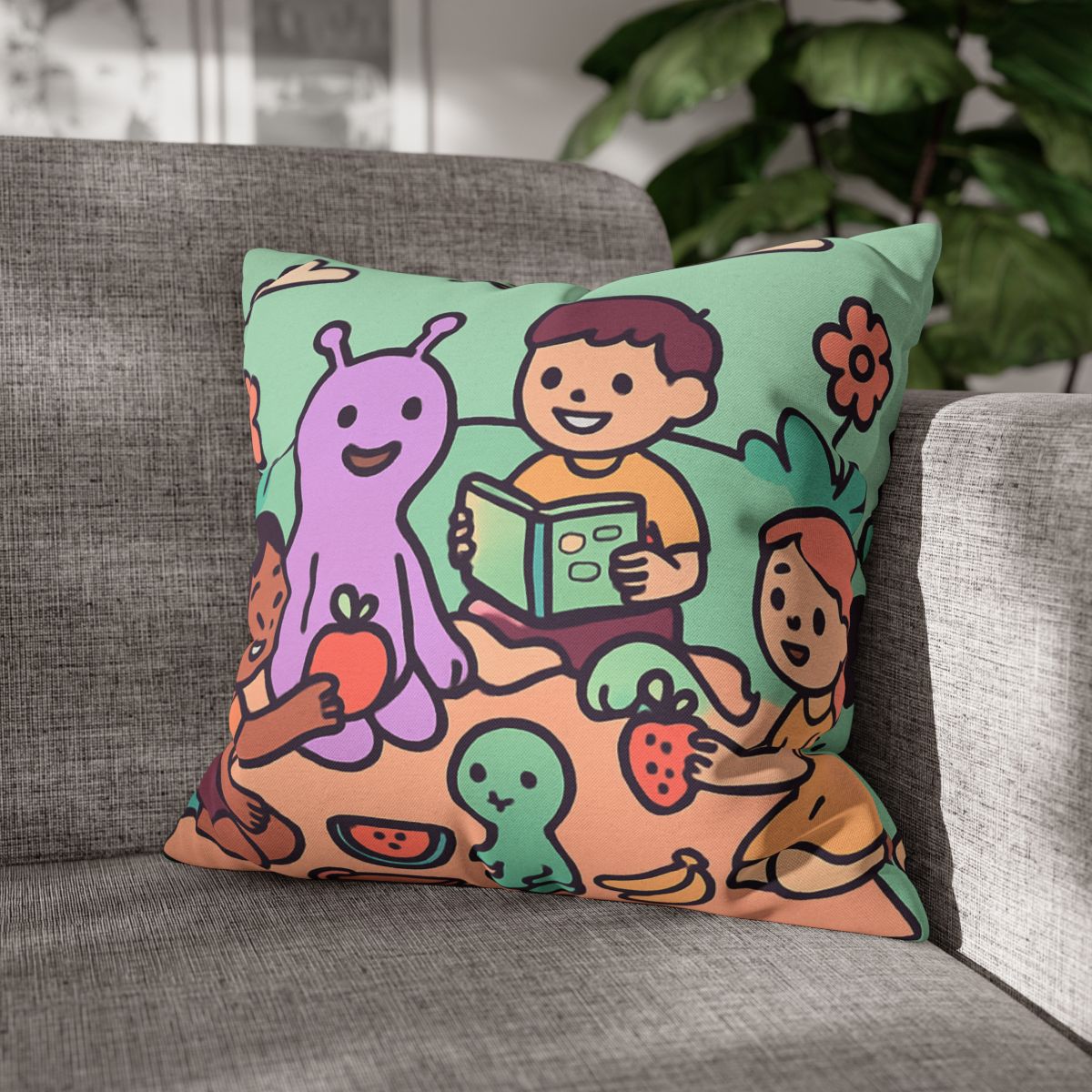 Galactic Garden Picnic stylish decorative pillowcases