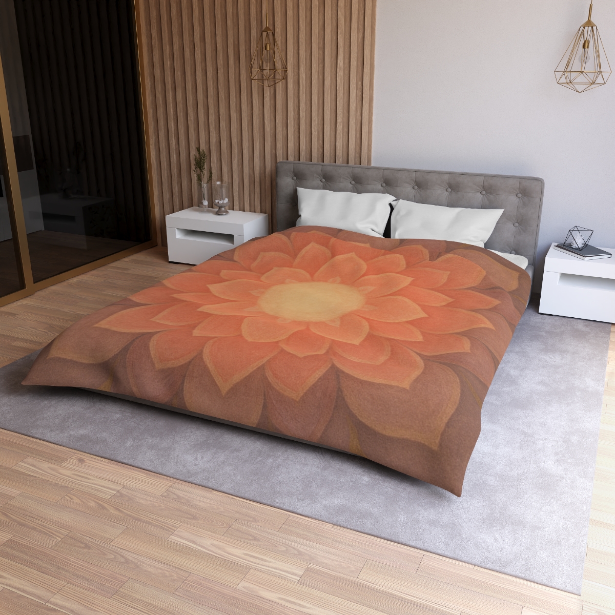 Petal Mandala Overlay trendy bedroom duvets