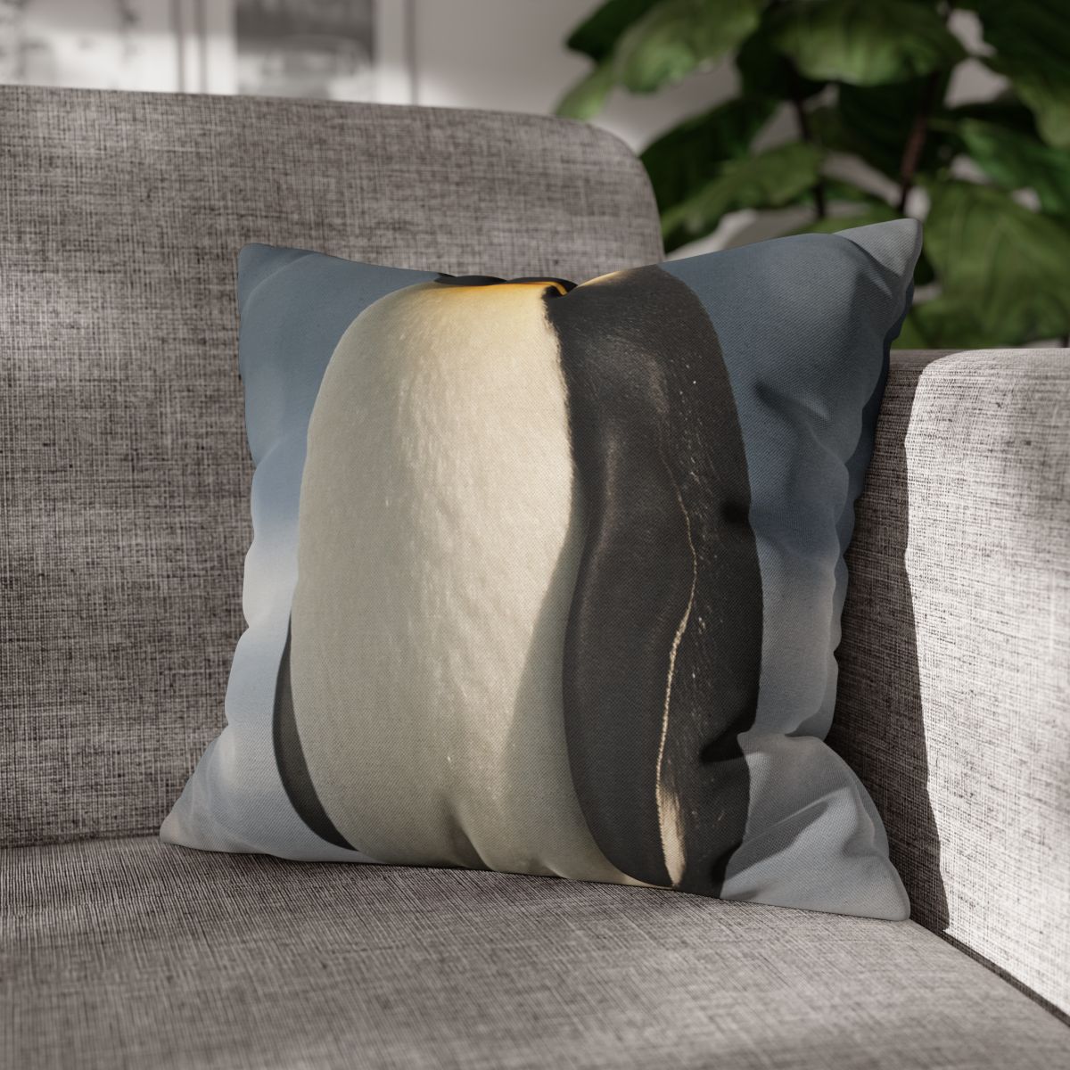 Aurora Drift Emperor Penguin stylish decorative pillowcases
