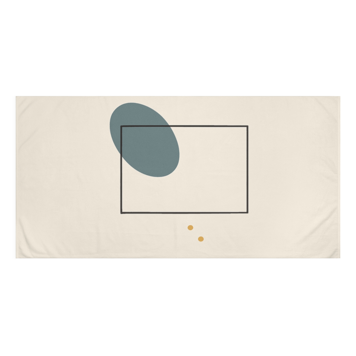 Broken Frame With Drifting Oval designer printed towels