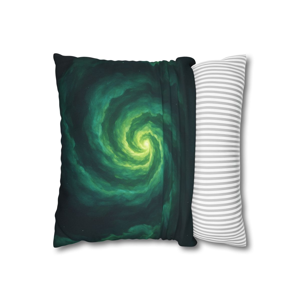 Verdant Nebula Swirl soft cotton pillow cases