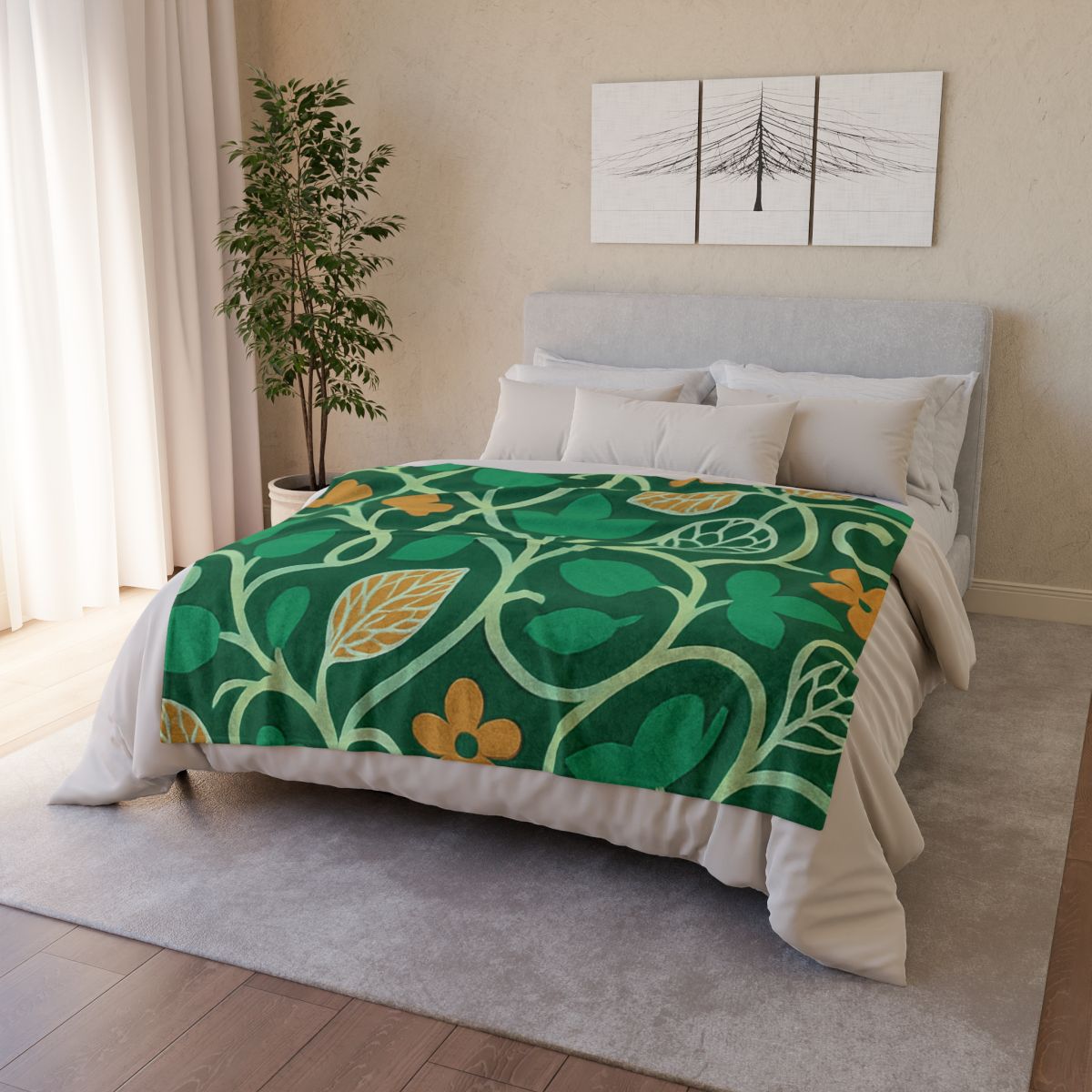 Vine Lattice Mosaic trendy patterned blankets