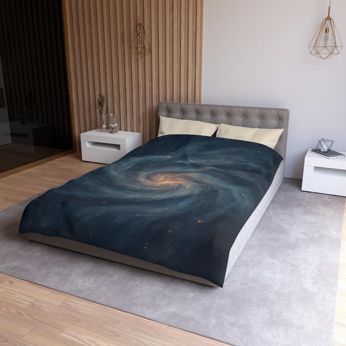 Nebula Spiral Haze personalized bedding duvets