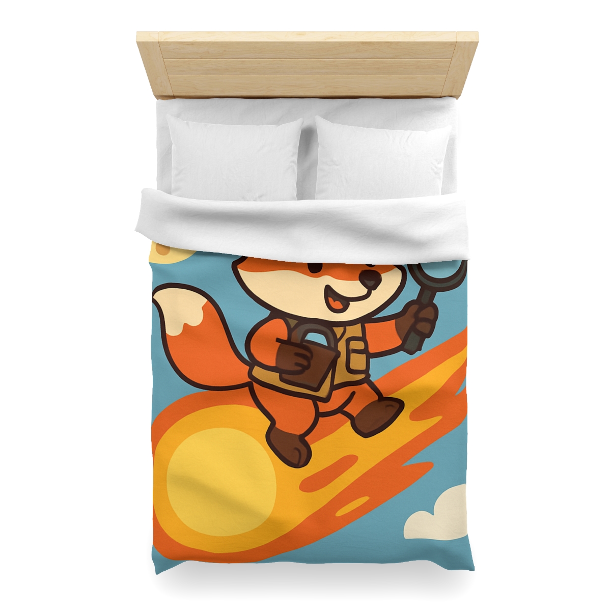 Comet Fox Explorer designer printed duvets