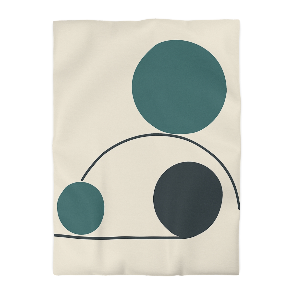 Offset Trio With Subtle Arc soft comforter duvets