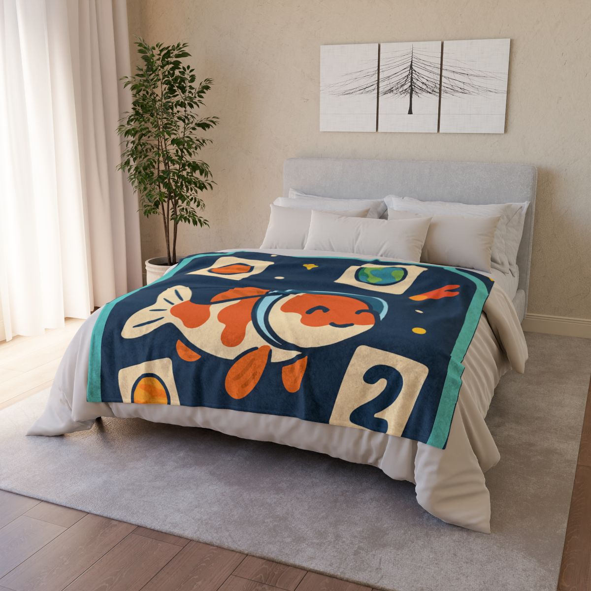Comet Koi Classroom decorative home blankets