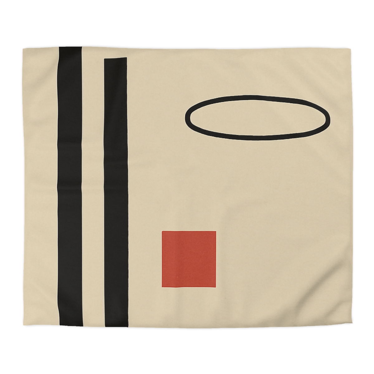 Aligned Posts With Floating Oval stylish duvet covers