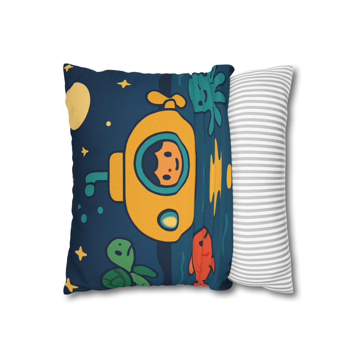 Starry Ocean Explorers soft cotton pillow cases