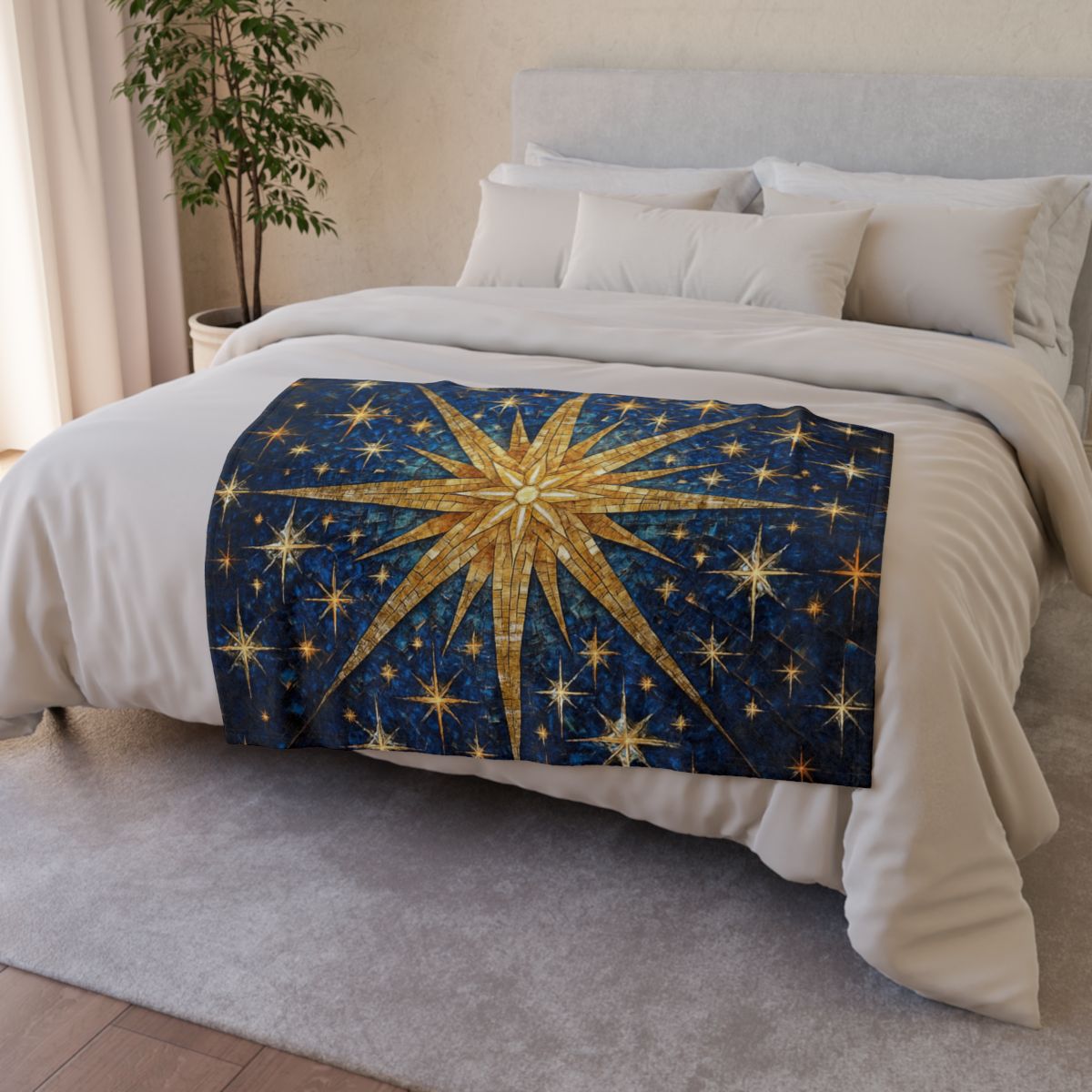Starburst Radiant Mosaic unique gift blanketscustom blankets