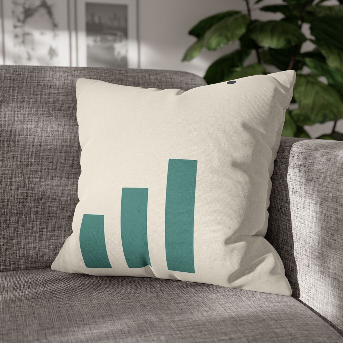 Sloping Trio With Distant Dot designer print pillow cases