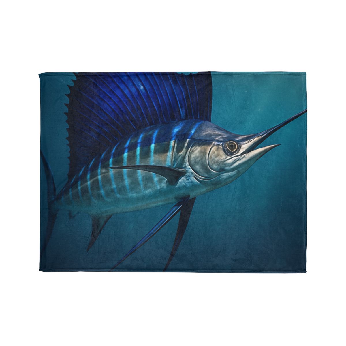 Starlit Surge Sailfish unique gift blankets
