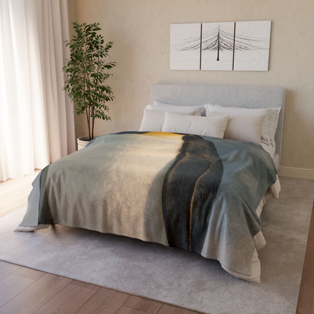 Velvet Eclipse Emperor Penguin custom blankets