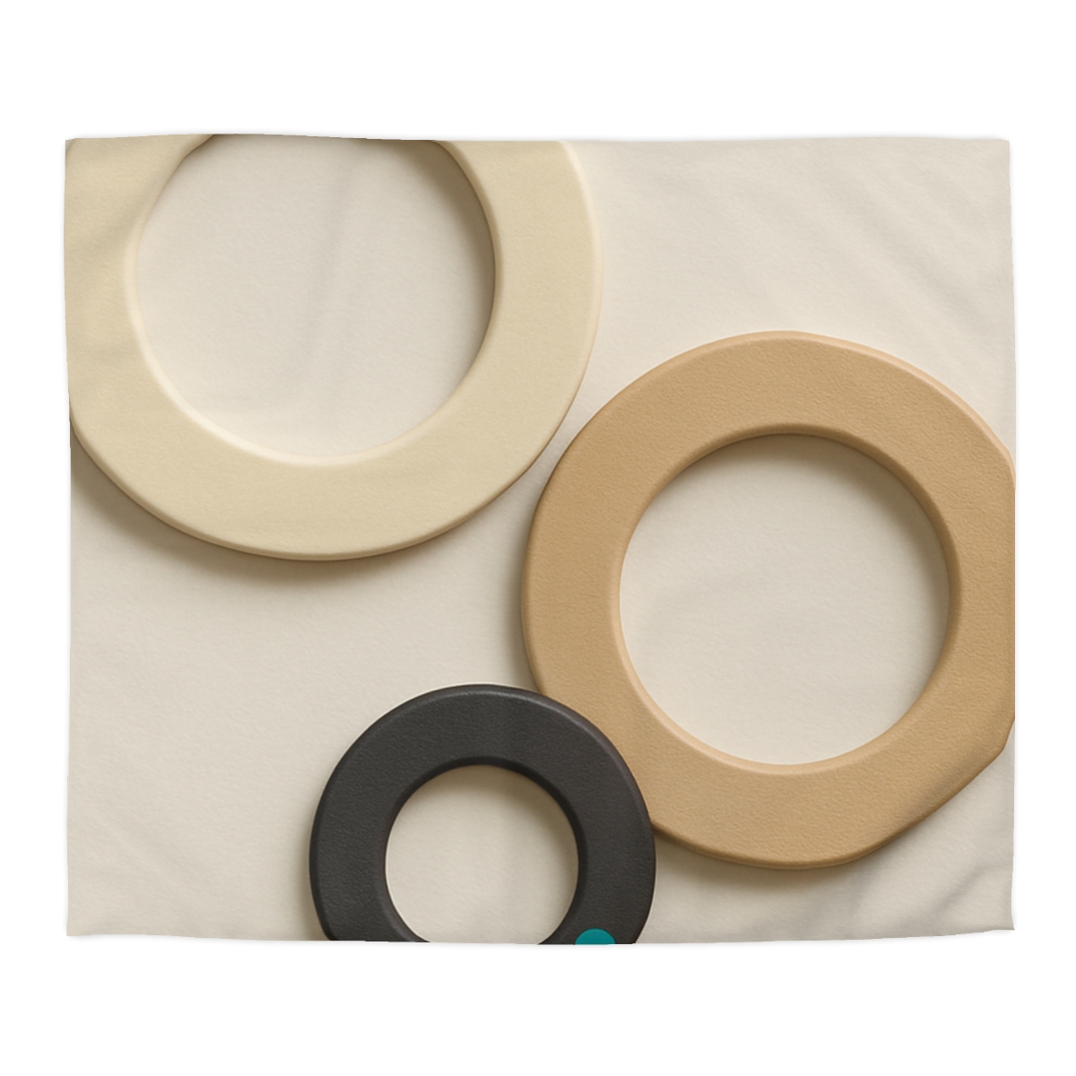 Three Balanced Rings personalized bedding duvets