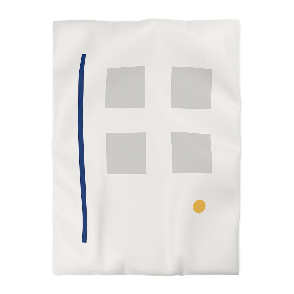 Sparse Grid With Missing Corner And Accent Point trendy bedroom duvets