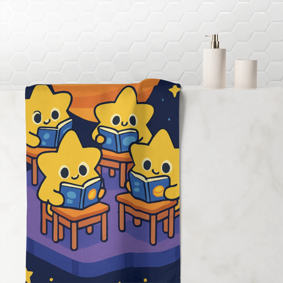 Cosmic Classroom Of The Star Puffs personalized bath towels