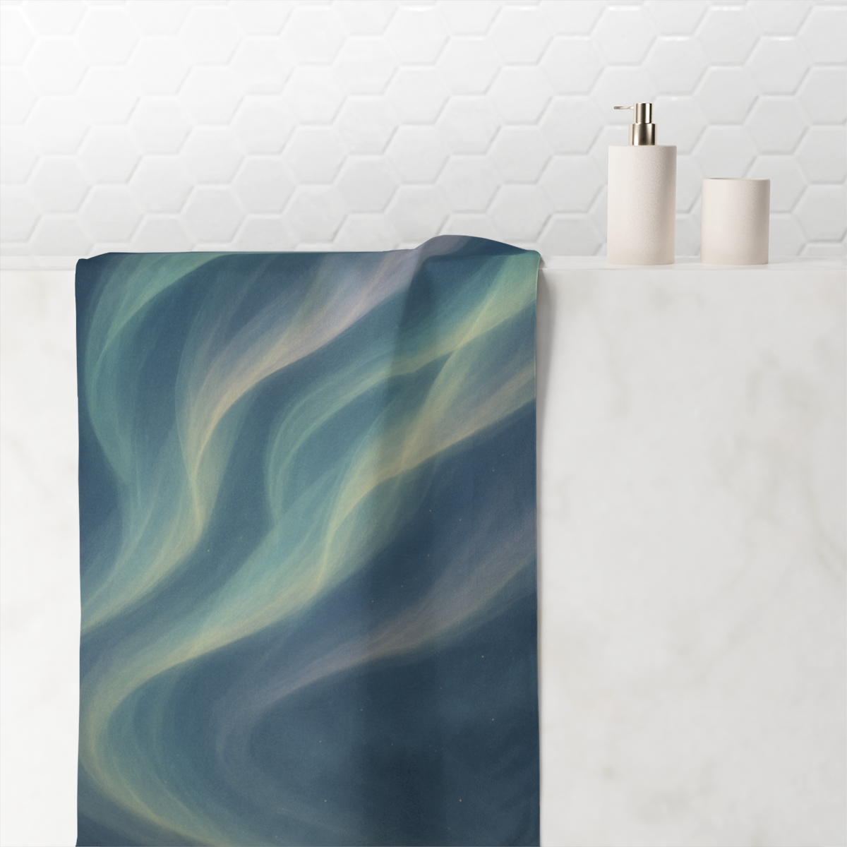 Aurora Ribbon Of Cosmic Light stylish beach towels