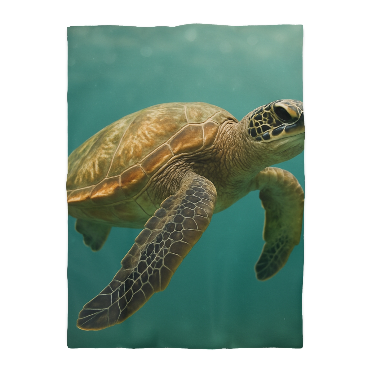 Amber Stillness Green Sea Turtle stylish duvet covers