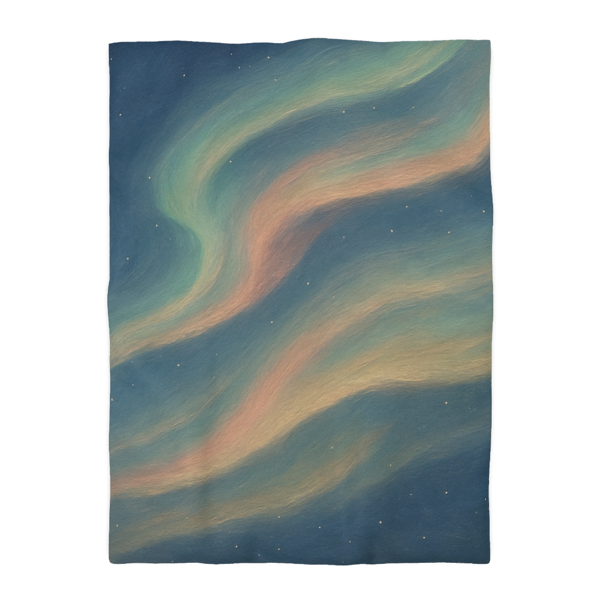 Spectral Aurora Drift personalized bedding duvets