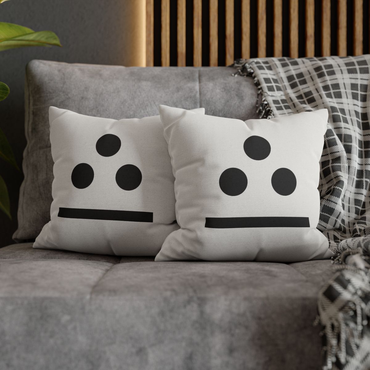 Three Point Triangle Rhythm designer print pillow cases