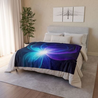 Gravitational Prism Bloom designer printed blankets