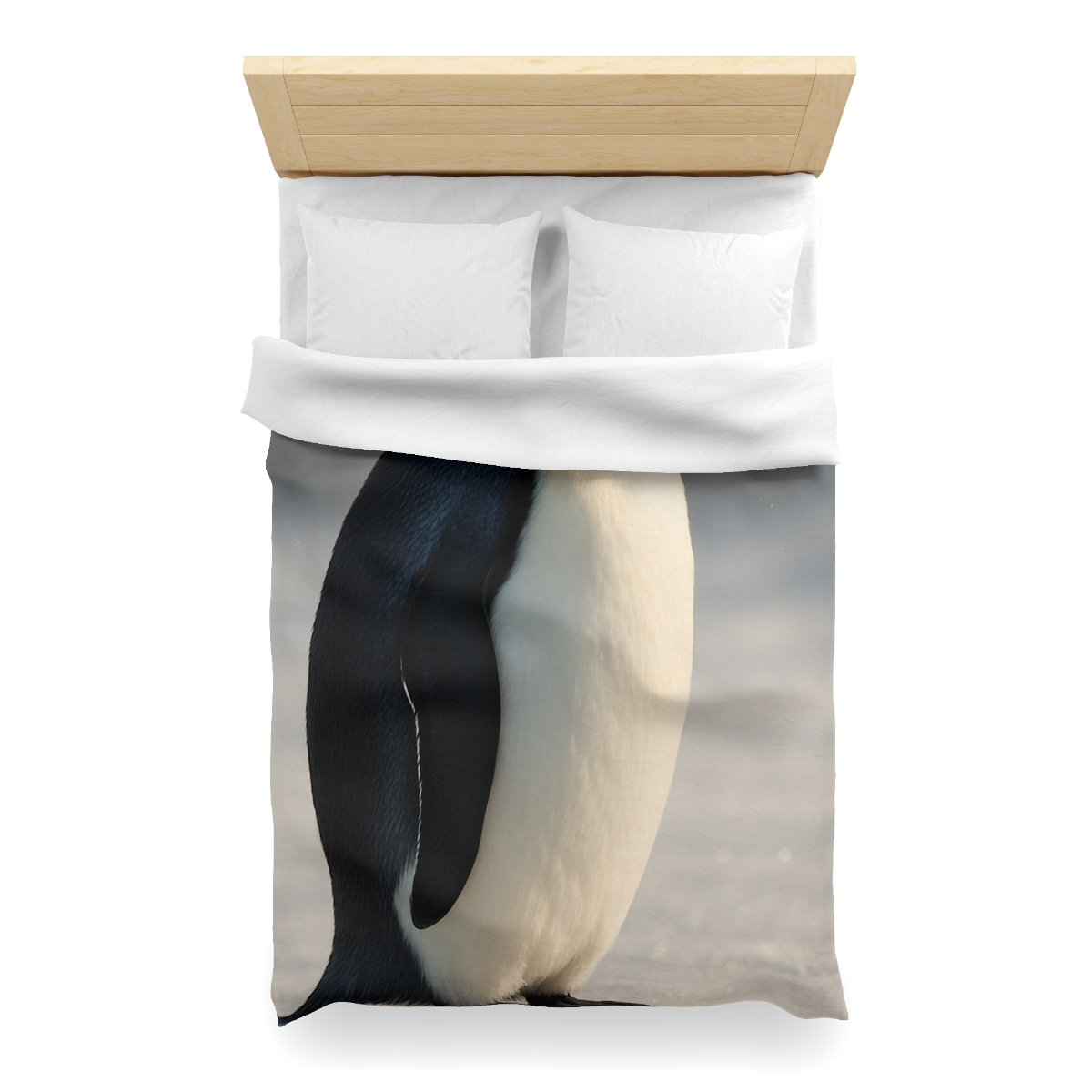 Aurora Drift Emperor Penguin custom duvets