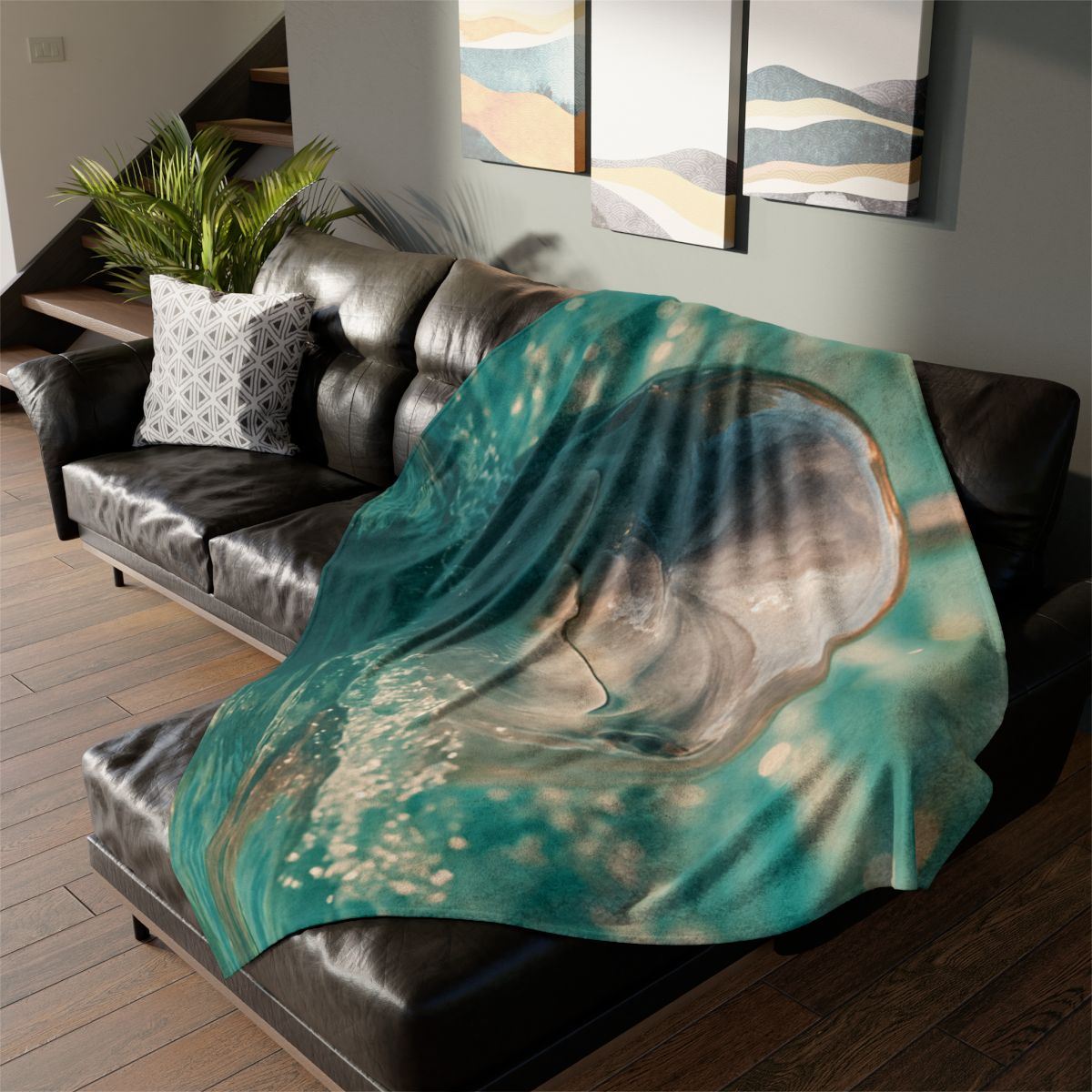 Coral Realm Dolphin trendy patterned blankets