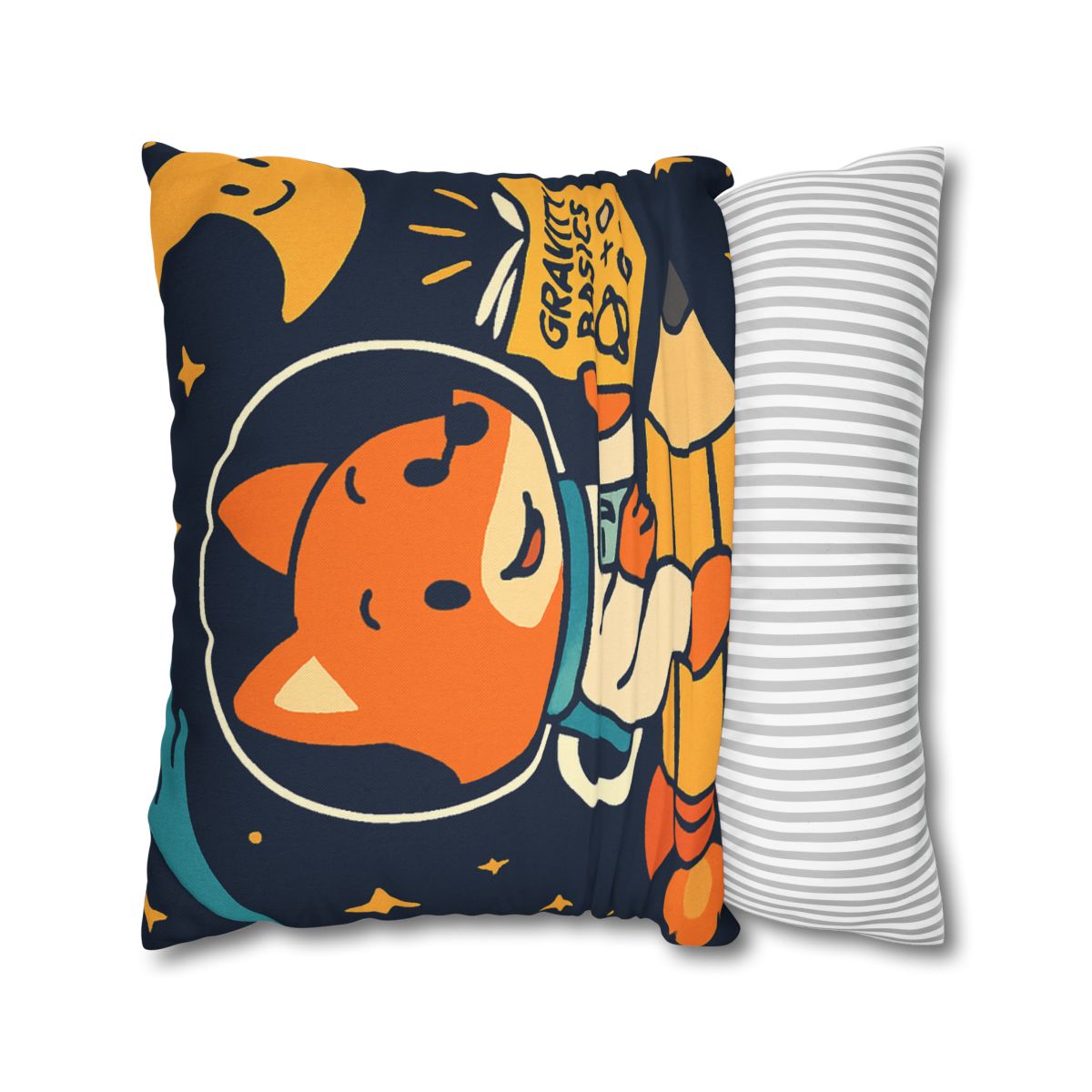 Comet Library Delivery Fox designer print pillow cases