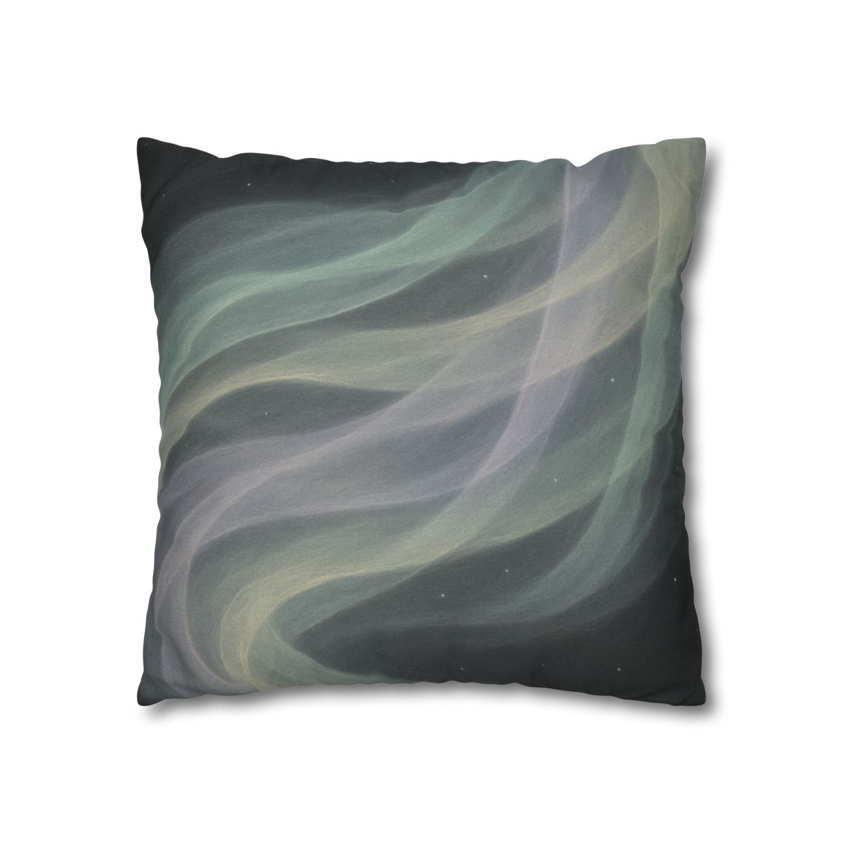 Auroral Cosmic Silk Currents designer print pillow cases