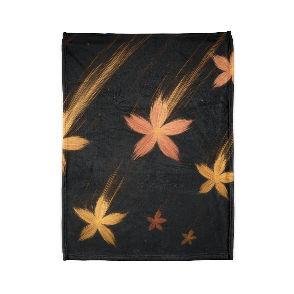 Meteor Blossom Drift designer printed blankets