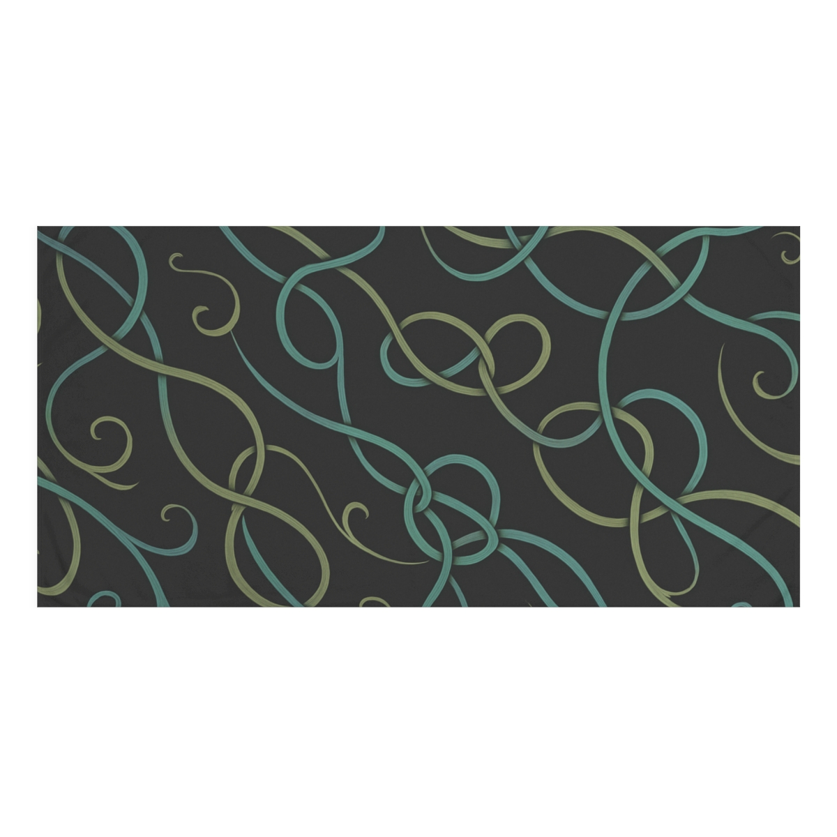 Tendril Ribbon Weave trendy hand towels
