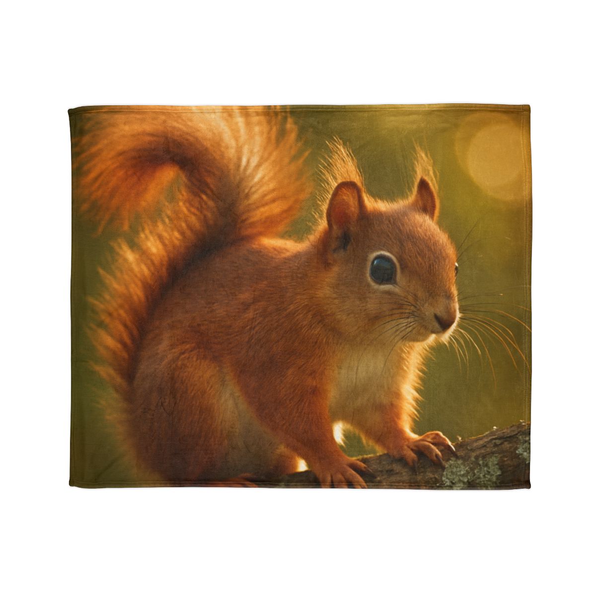 Sunrise Forager Red Squirrel decorative home blankets