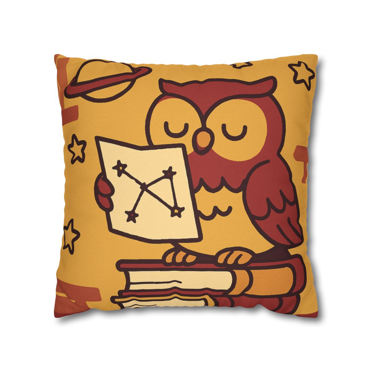 Cosmic Owl Library trendy patterned pillow cases