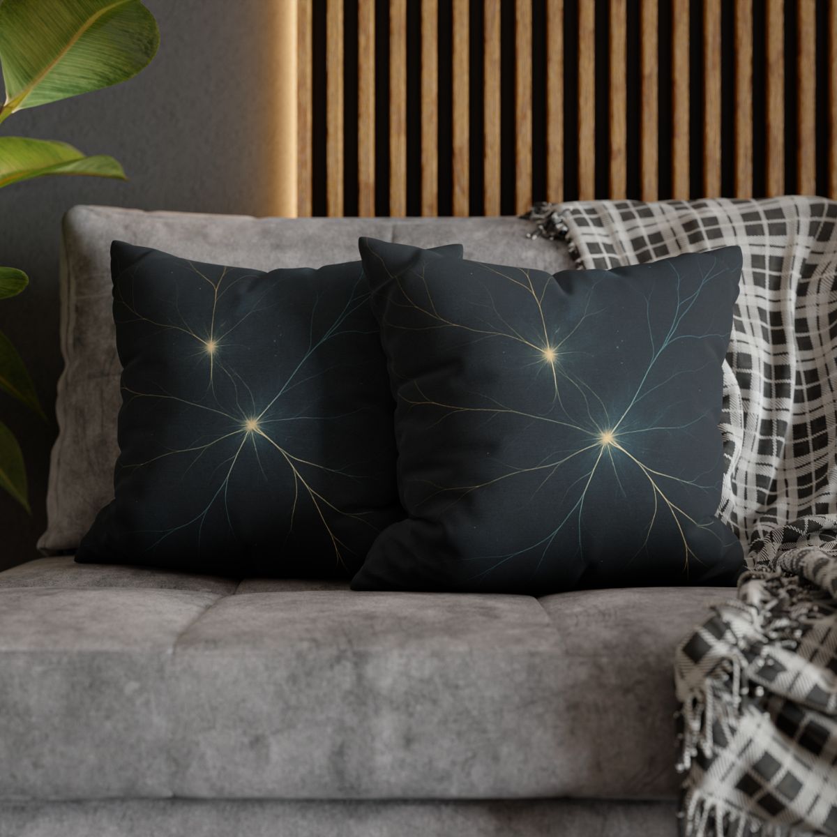 Cosmic Filament Garden Map soft cotton pillow cases