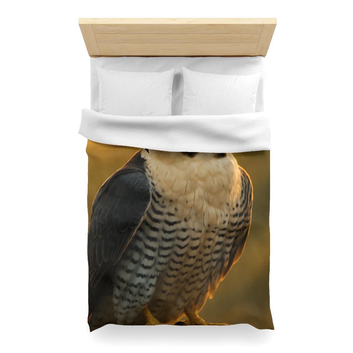 Dawn Arrow Peregrine Falcon designer printed duvets