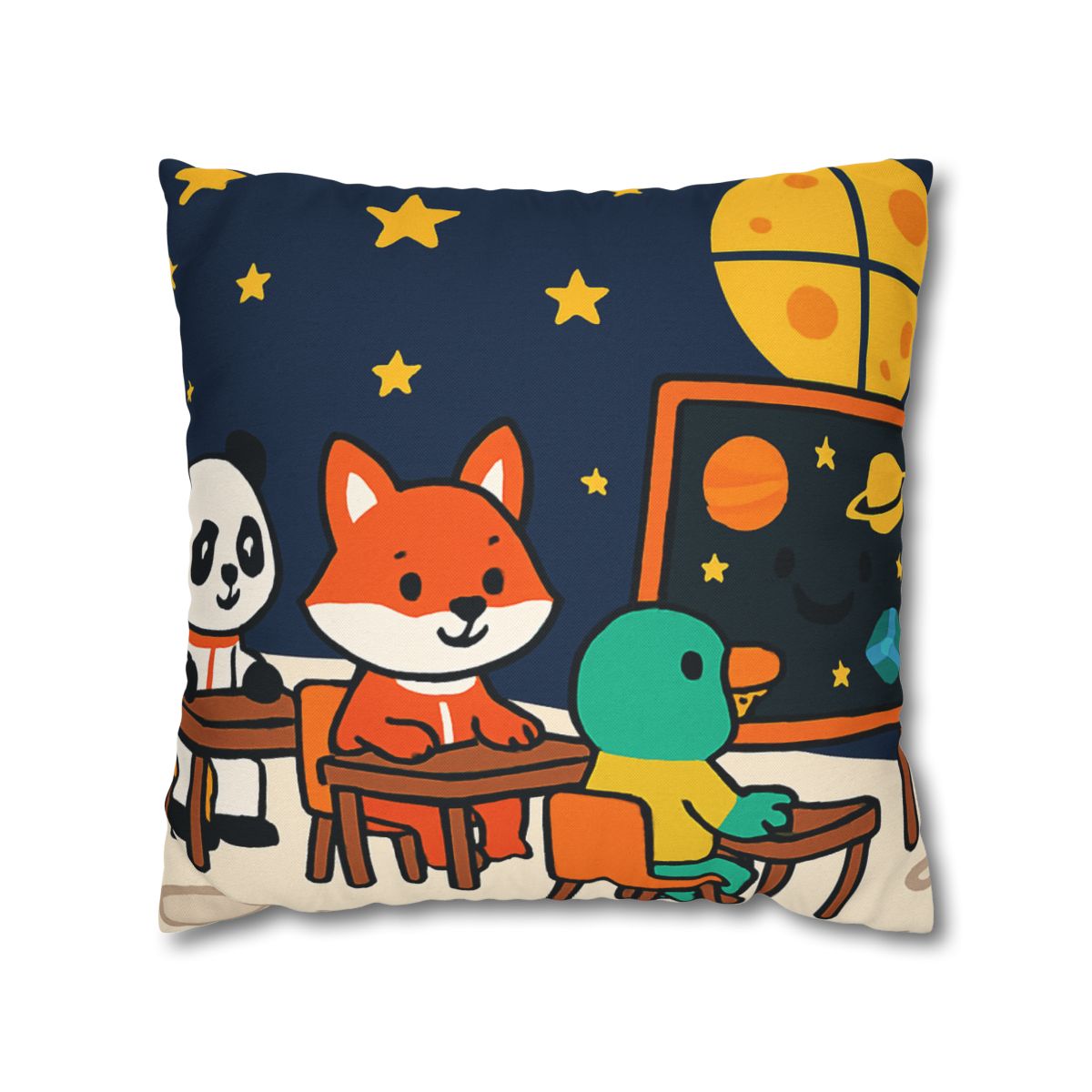 Space School For Curious Critters comfortable bedding pillow covers