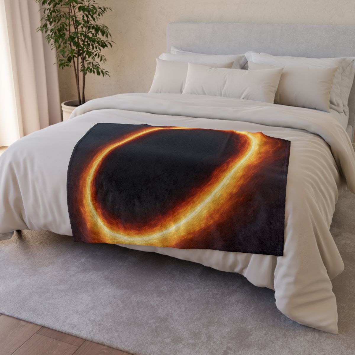 Horizon Halo Singularity soft fleece blankets