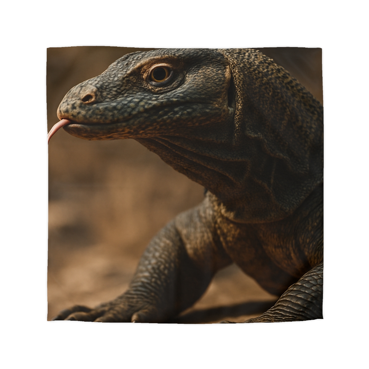 Ancient Sentinel Komodo Dragon personalized bedding duvets