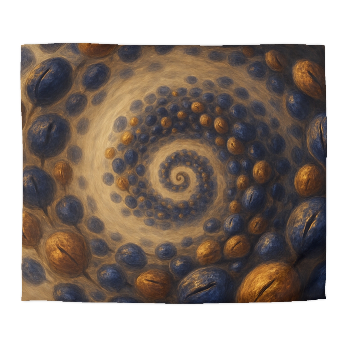 Spiral Seed Cluster personalized bedding duvets