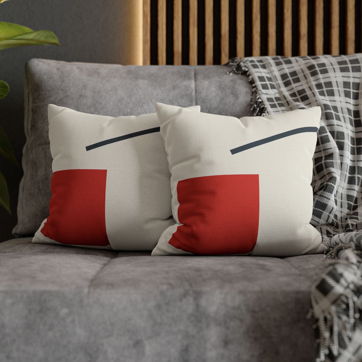 Diagonal Square And Bar Balance trendy patterned pillow cases