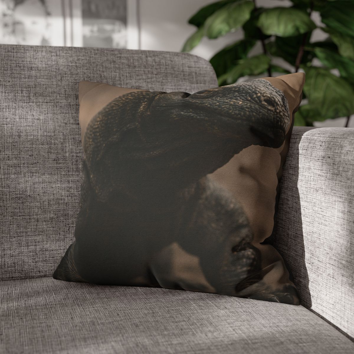 Ancient Sentinel Komodo Dragon trendy patterned pillow cases