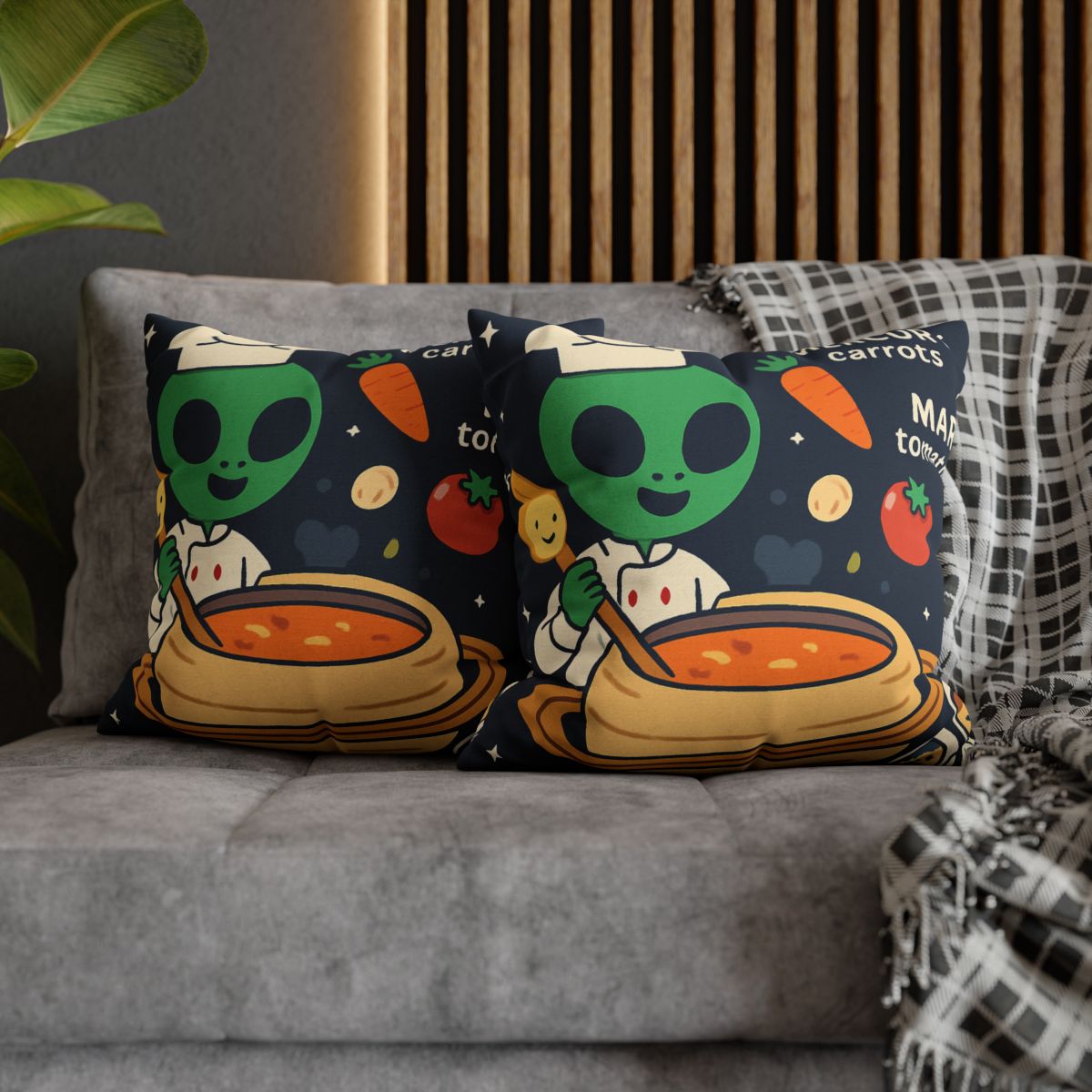 Solar System Soup Kitchen designer print pillow cases