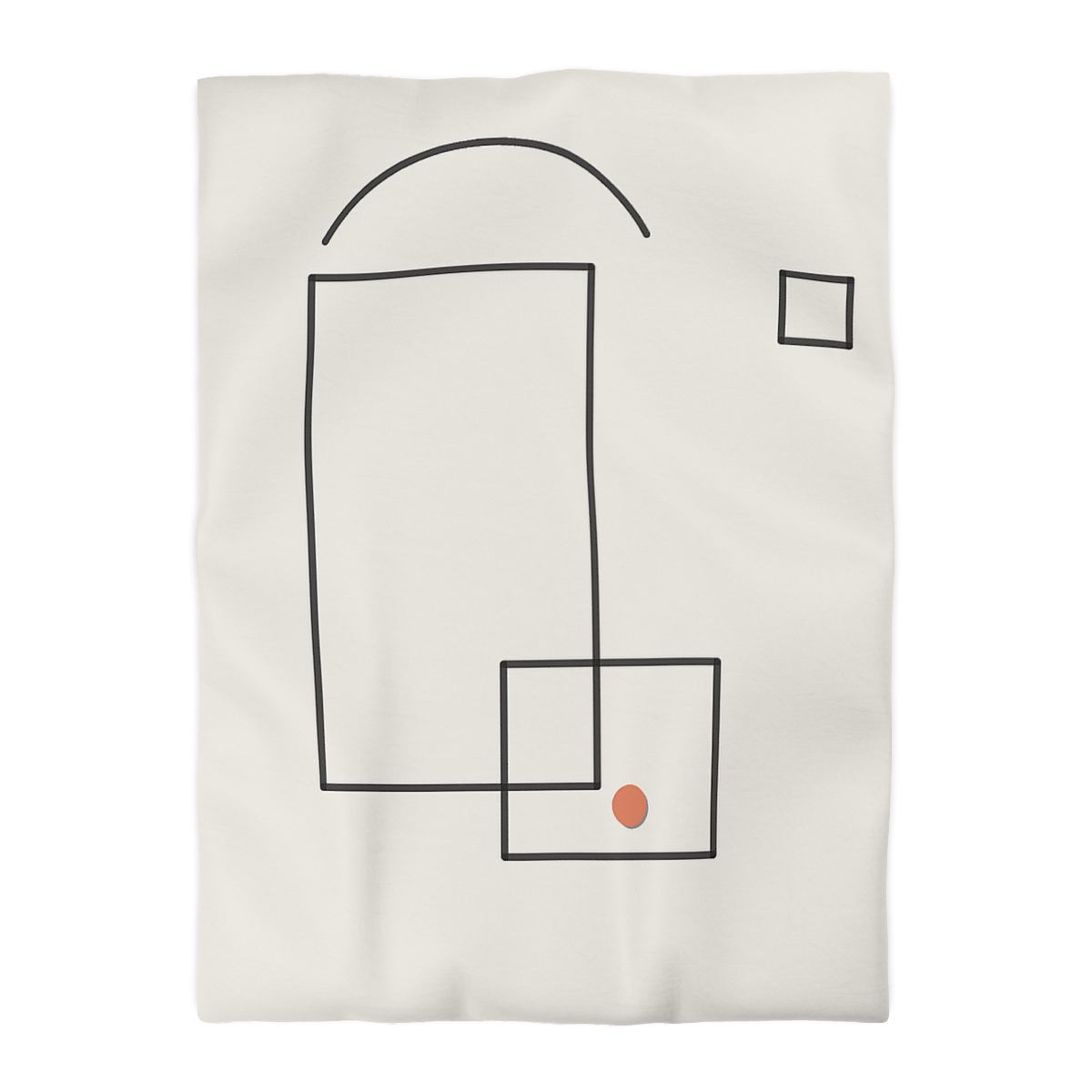 Offset Frame And Quiet Arc unique patterned duvets